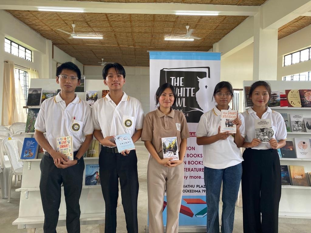 Book fair was held inside the Auditorium and collaborated with The White Owl on 6th July, 2023. 