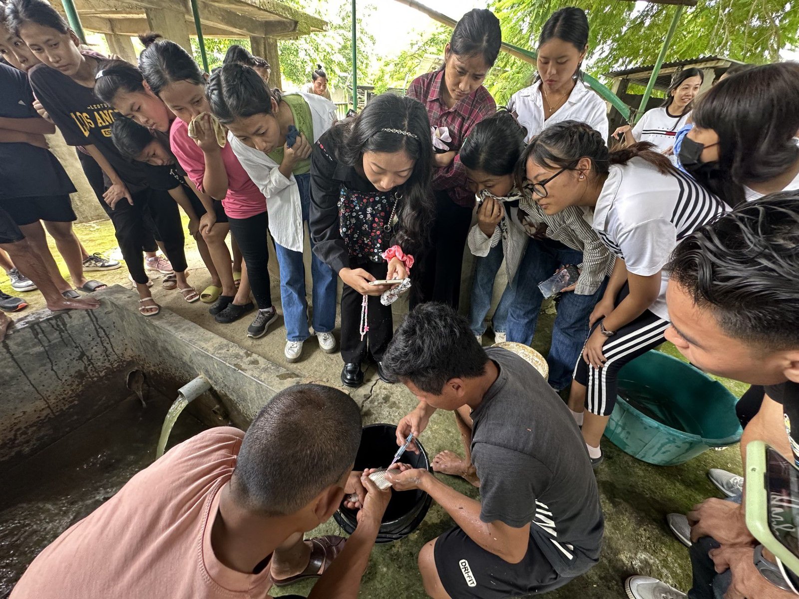 Skill Class on Pisciculture for the 3rd Semester Students of Norman Putsure College