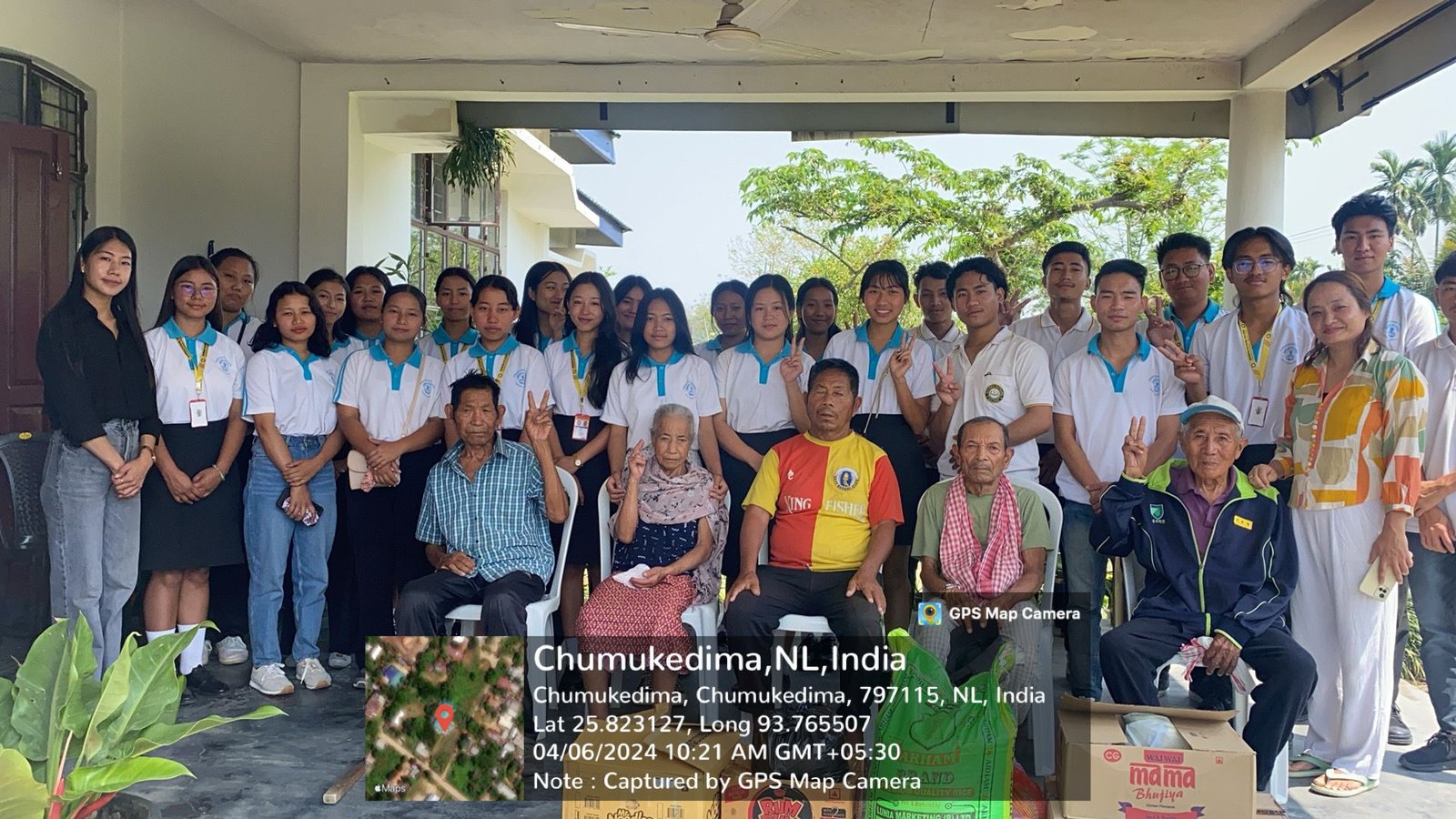 The Department of Sociology ,Norman Putsure College , visited the CACWF Old Age Home on 6th April,2024